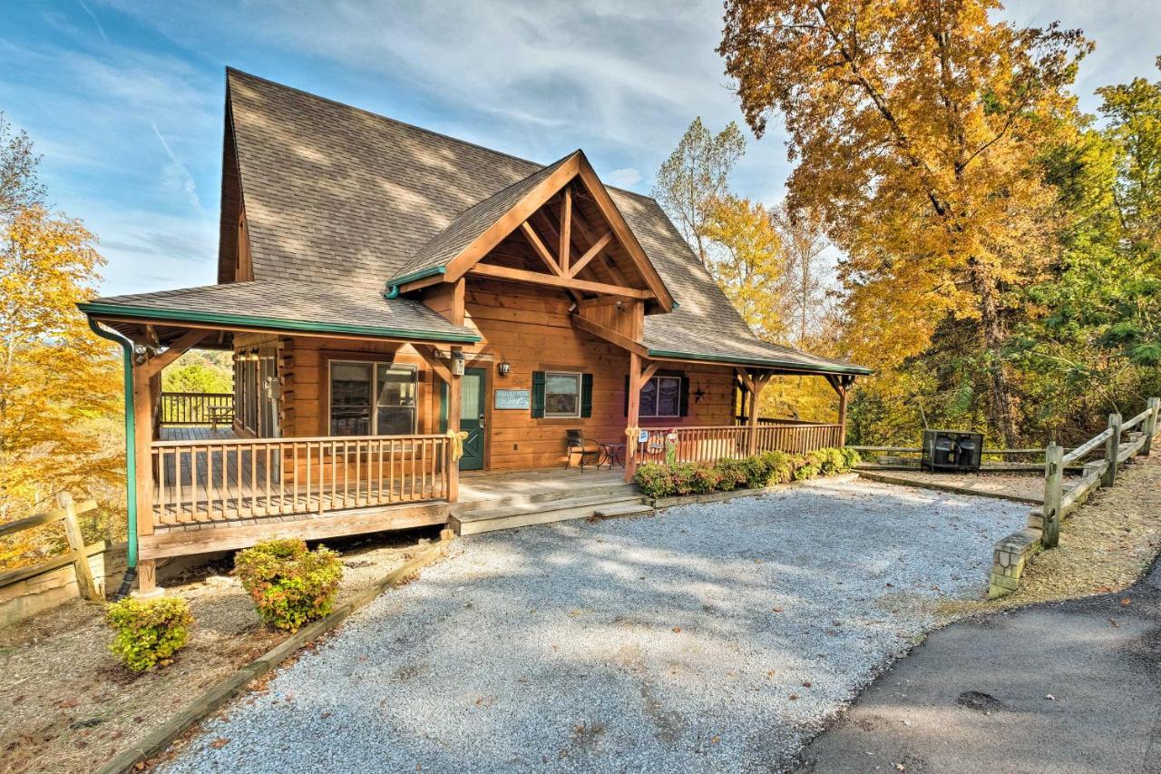 Pigeon Forge Cabin With Brand New Hot Tub And Views! 세비어빌 외부 사진