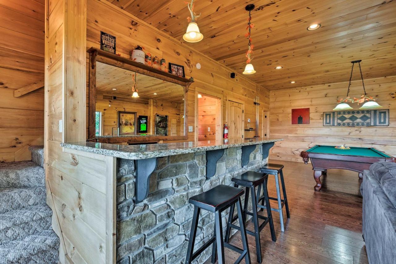 Pigeon Forge Cabin With Brand New Hot Tub And Views! 세비어빌 외부 사진